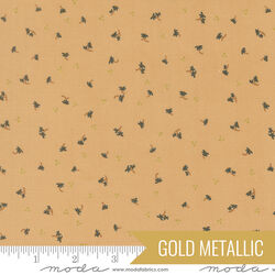 Sacred Blossoms in Tan Metallic