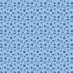 School Yard Shapes in Blue