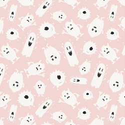 Ghost Monsters in Baby Pink