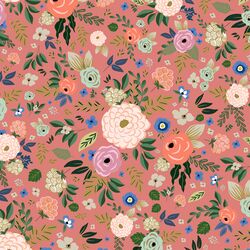 Big Deco Floral in Muted Coral