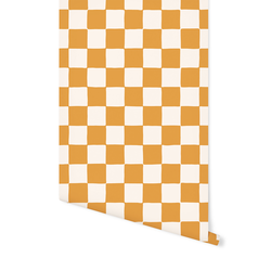 Wobbly Gingham in Butterscotch