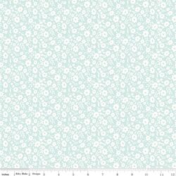 Floral in Aqua