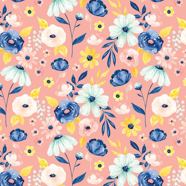 Blithe Floral in Rose Pink