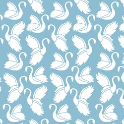 Swan Silhouette in Breeze