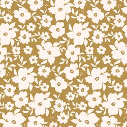 Summer Blossoms in Golden Green