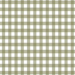 Winter Gingham in Olive on White