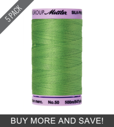 Bright Mint (9104-0092) - Silk Finish Cotton 50wt - 547 Yards (5 Pack)