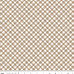 Diagonal Gingham in Natural