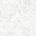 Paperie in Shaded Moss on White