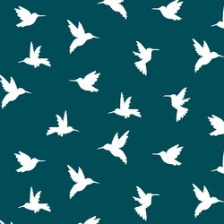 Hummingbird Silhouette in Juniper