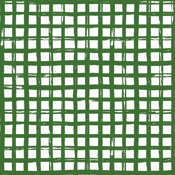 Watercolor Plaid in Green Apple