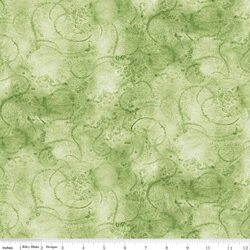 Painter's Watercolor Swirl in Sage Green