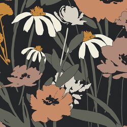 Large Meadow Flowers in Evening