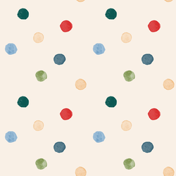 Large Painted Polka Dot in Christmas
