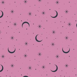 Small Moon and Stars in Wisteria