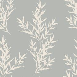 Branches in Cream on Grey