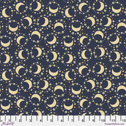 Floral Moons in Navy