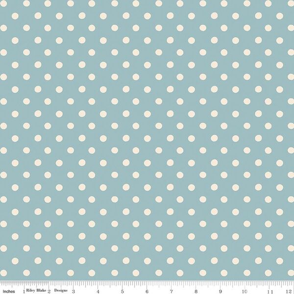 Button Spot in Blue