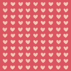 Hearts in Berry Pink