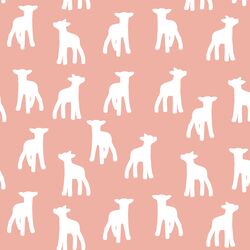 Lamb Silhouette in Peony