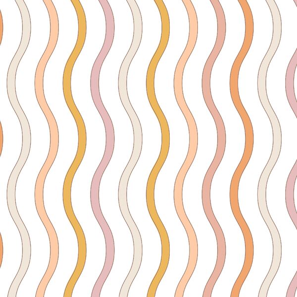 Wavy Stripes in Flower Power
