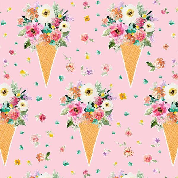 Cone Bouquet in Bubble Gum
