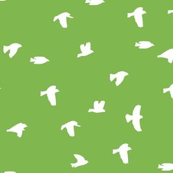 Flock Silhouette in Greenery