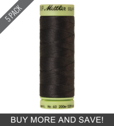 Mole Gray (9240-0348) - Silk Finish Cotton 60wt - 220 Yards (5 Pack)