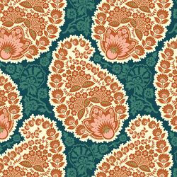Large Paisley in Wayfaring