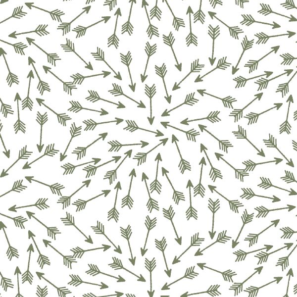 Arrows in Olive on White