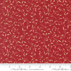 Golden Vines in Crimson