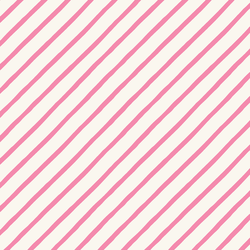 Sweet Candy Stripe in Sachet Pink on Cream