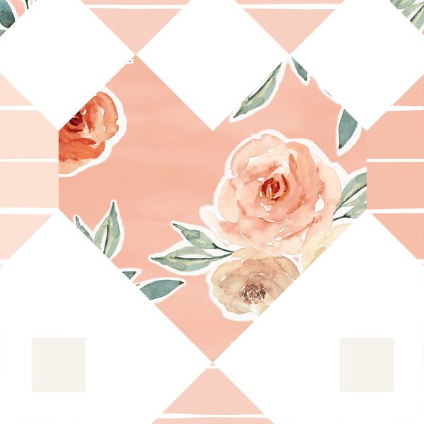 Large Patchwork in Vintage Rose
