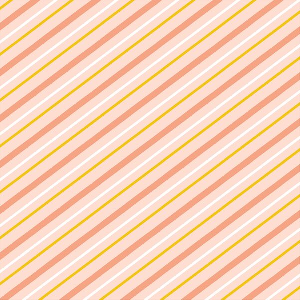 Summer Stripe in Sunrise Pink