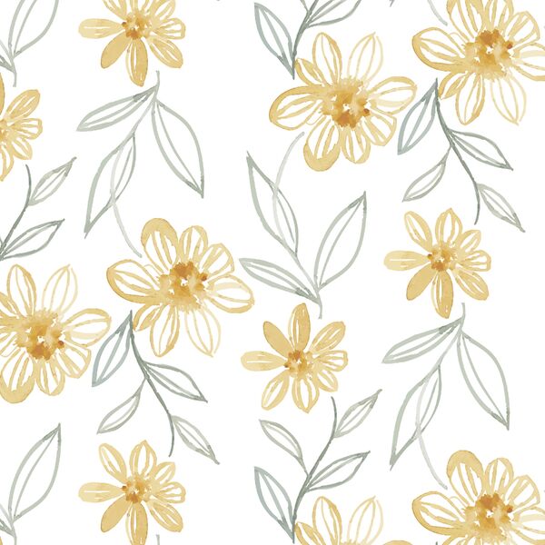 Flower Brand in White
