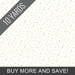 Dapple Dot in Black on White - 10 Yard Bolt