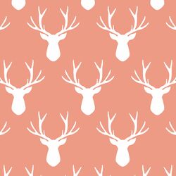 Stag Silhouette in Grapefruit