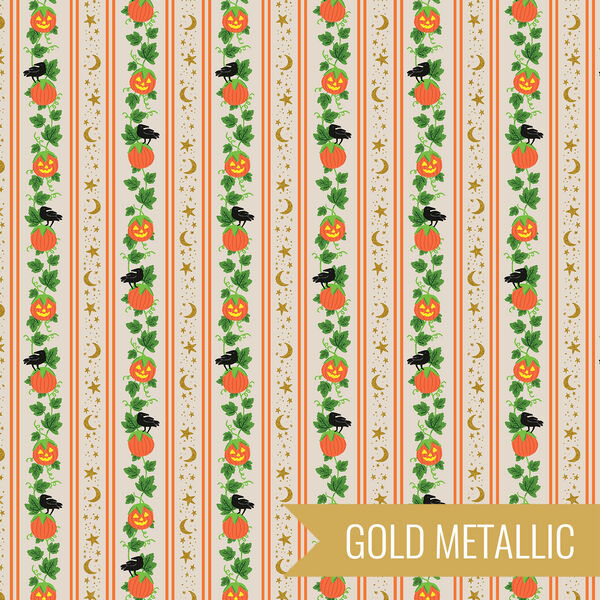 Pumpkin Patch in Linen Metallic