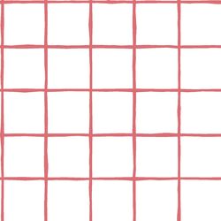 Windowpane in Dahlia on White
