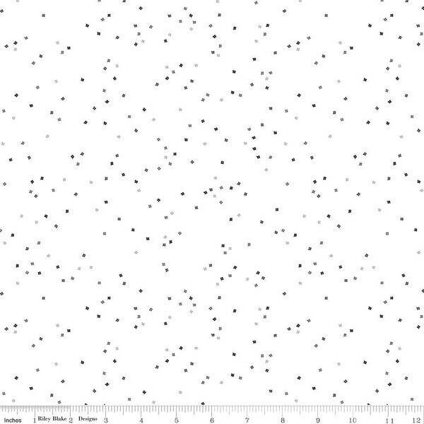 Blossom in Gray on White