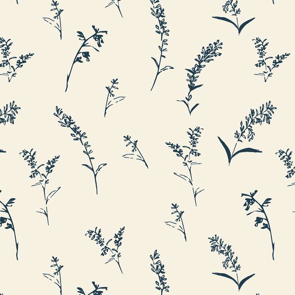Season Change in Evening Blue on Porcelain