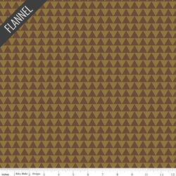 Into the Woods Triangles Flannel in Brown