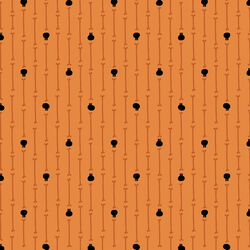 Skull Stripe in Orange