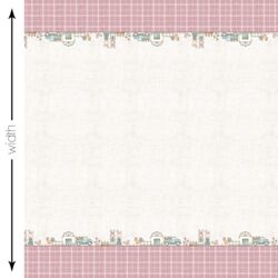 Farm Double Border in Purple