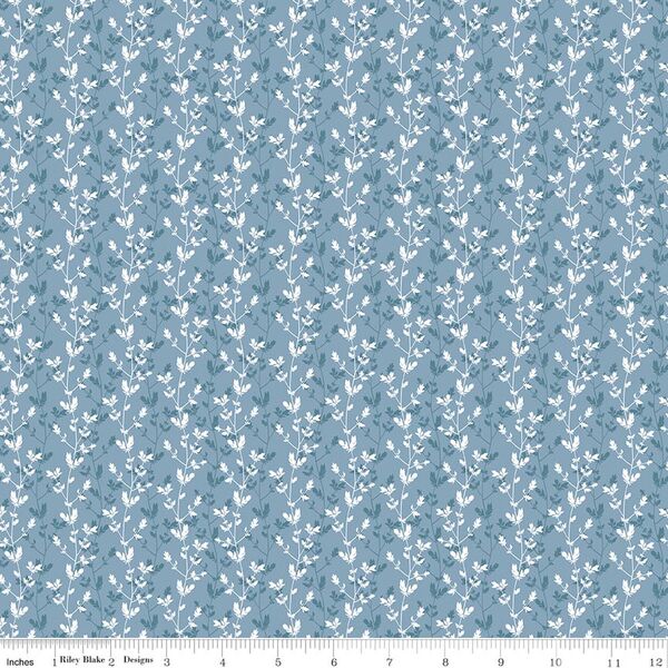 Silhouette in Floral Blue