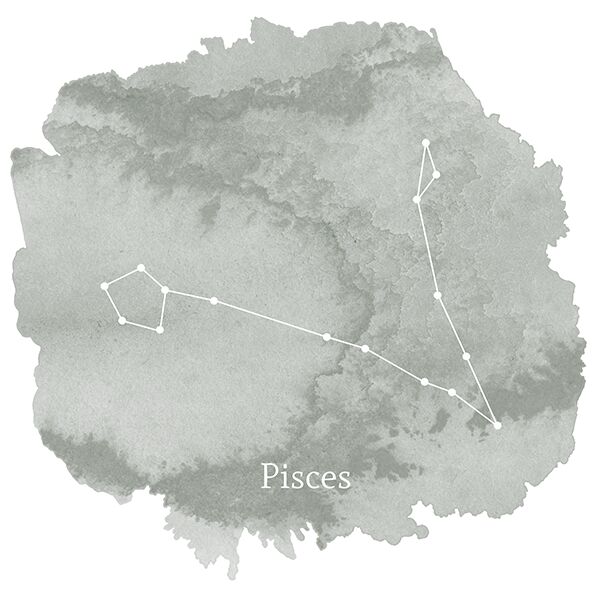 Pisces Sign Panel in Sage