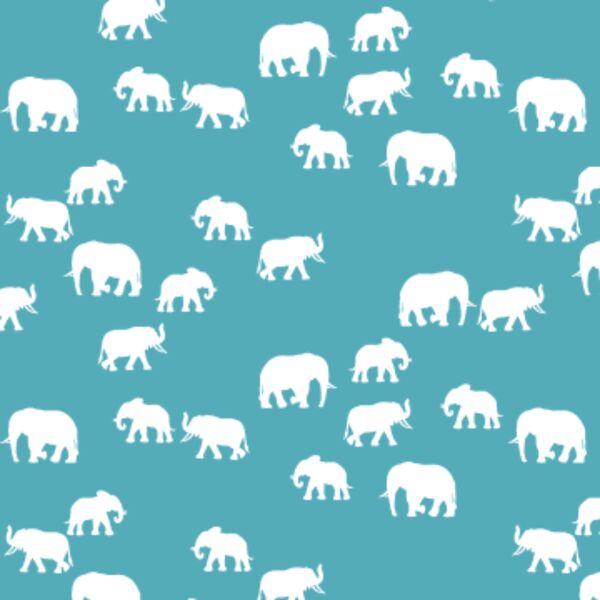 Elephant Silhouette in Lagoon