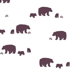 Bear Silhouette in Raisin