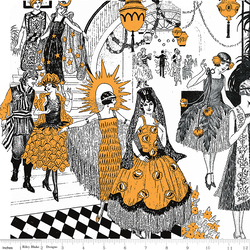 Costume Collage in White