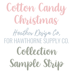 Cotton Candy Christmas Sample Strip